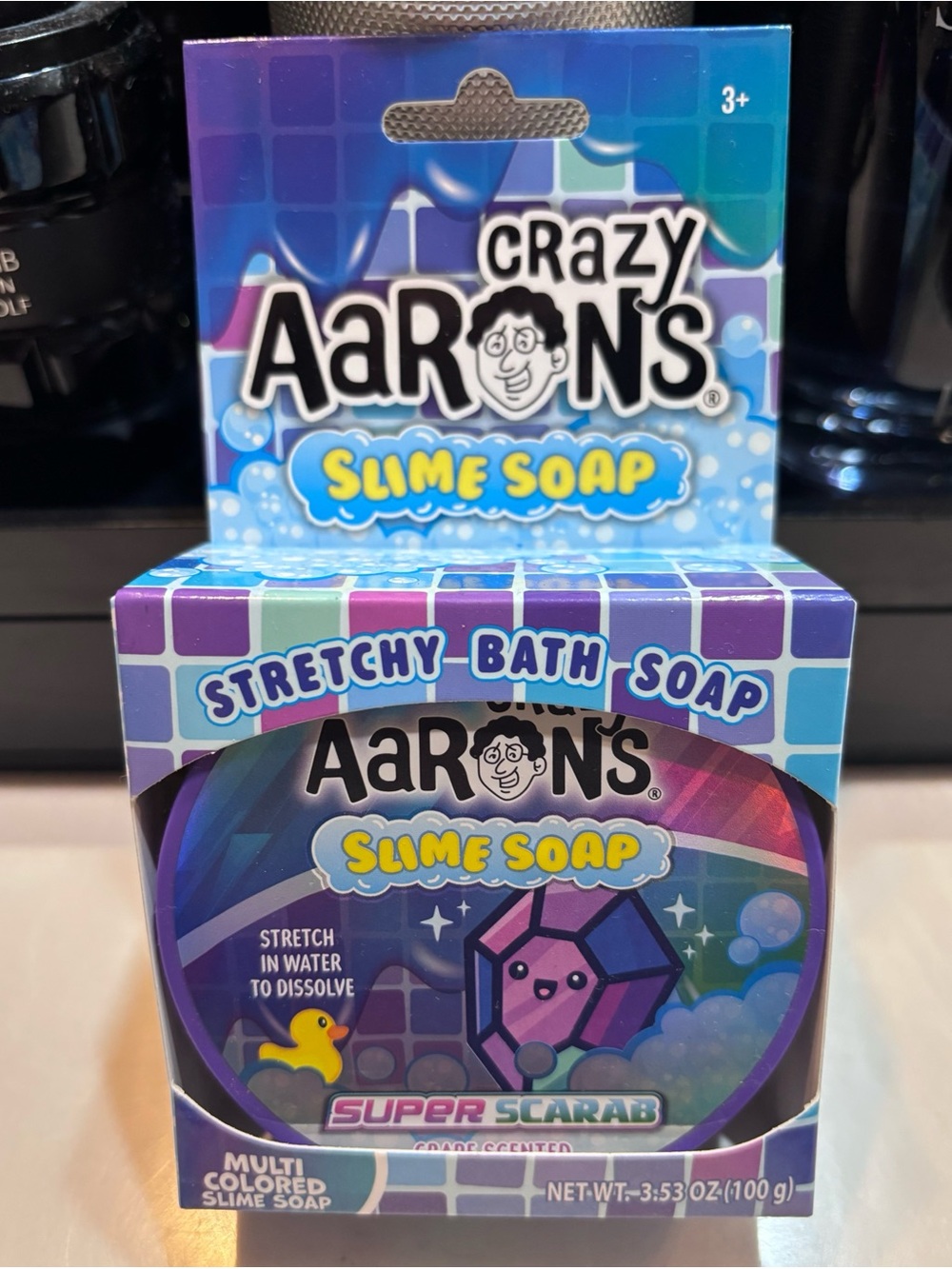 Crazy Aarons Slime Soap Super Scarab Stretchy Bath Soap 3.53oz Sensory Toy New